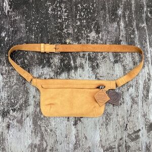 Hide & Drink suede fanny PACK waist bag